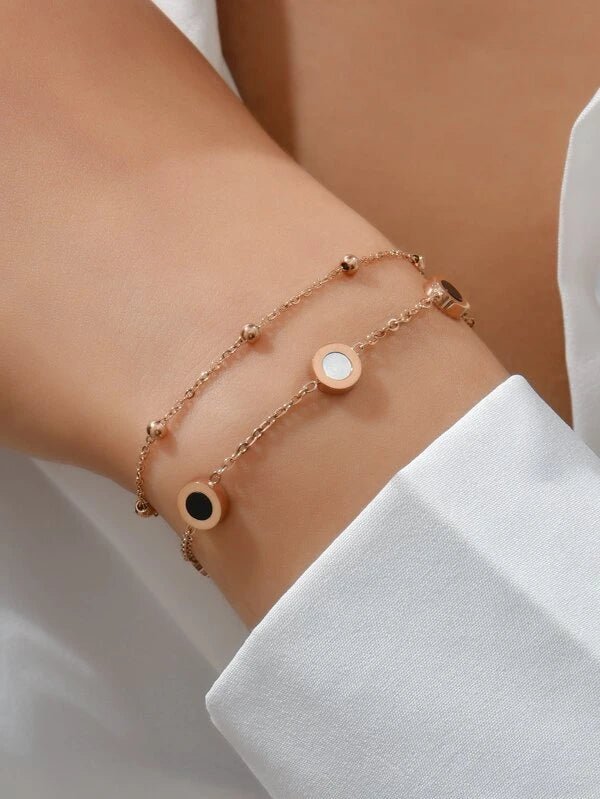 Shein- Round beaded bracelet
