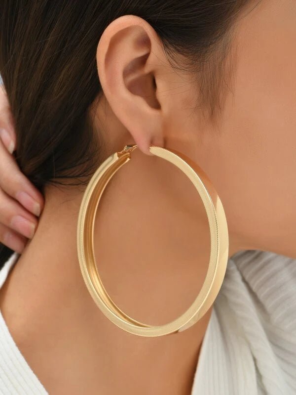 Shein- Simple hoop earrings