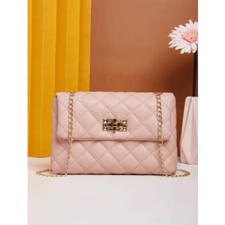 Shein- Quilted Turn-lock Flap Crossbody Bag