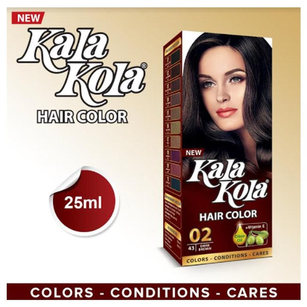 KALKOLA- DARK BROWN HAIR COLOR 43, 25 ML