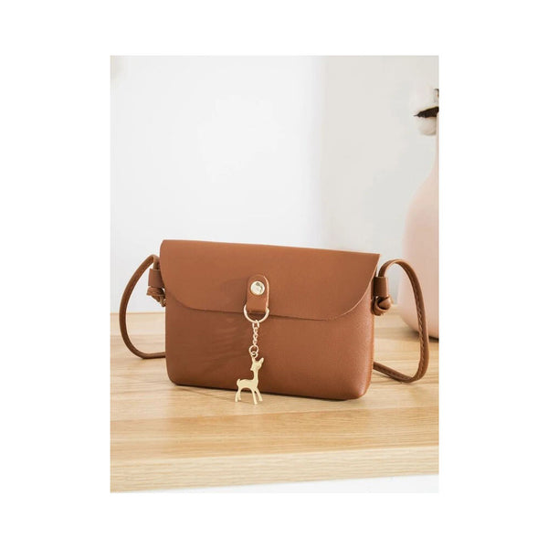 Shein- Minimalist Metal Decor Crossbody Bag