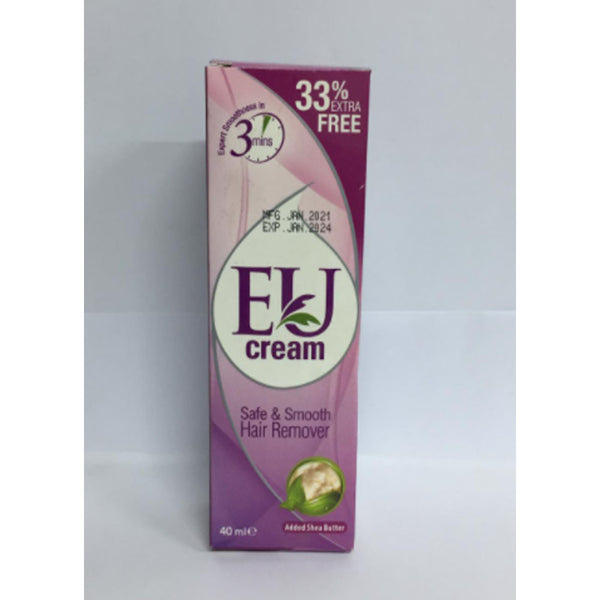 Eu- Cream Safe & Smooth Hair Remover 33% Extra Free, 40ml