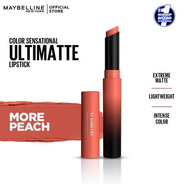 Maybelline New York Color Sensational Ultimatte Slim Lipstick - More Peach