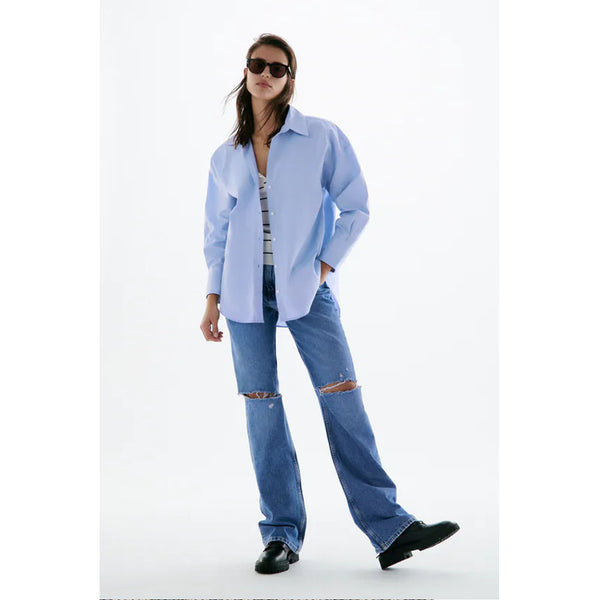 Zara- Oxford Shirt- Blue
