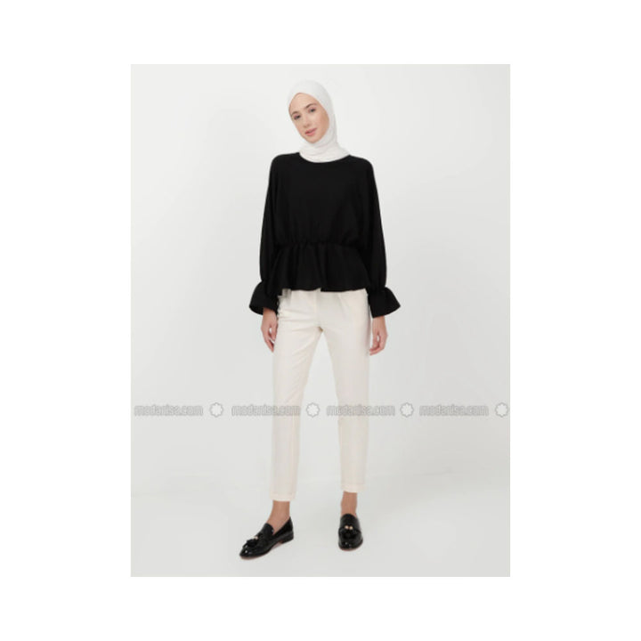 Modanisa- Rabia Karancı Cream - Pants