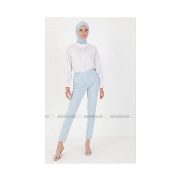 Modanisa- Veteks Line Baby Blue - Pants