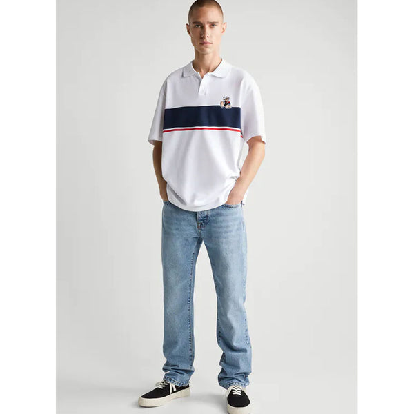 Zara- Popeye © King Features Patch Polo Shirt- White