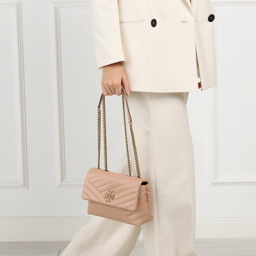 Tory Burch Kira chevron small convertible Shoulder bag Devon sand