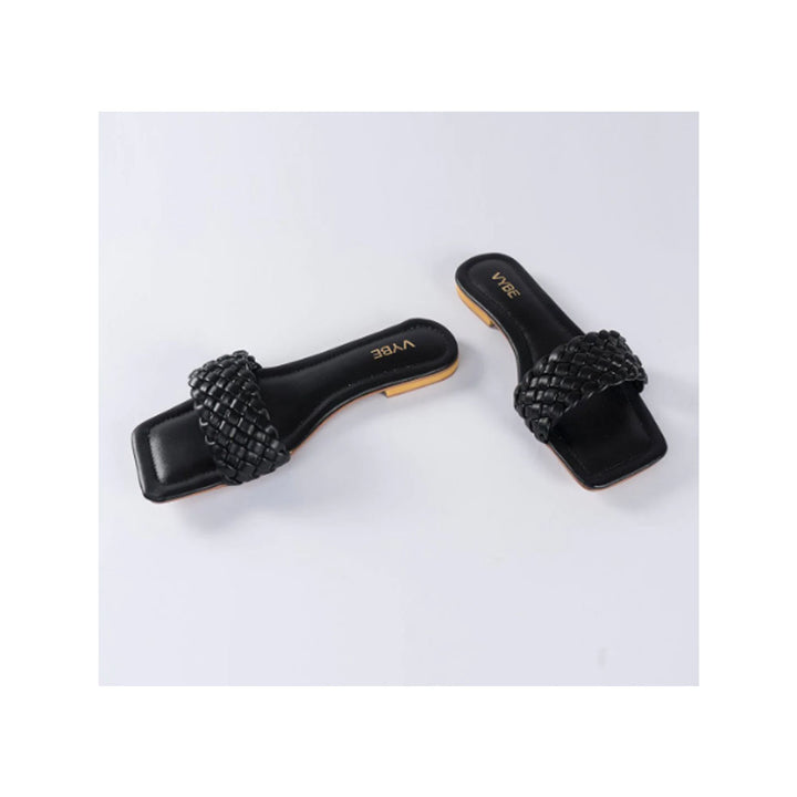 VYBE- Weave Slide-Black