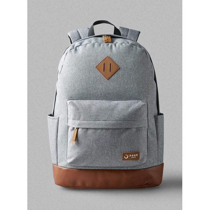 Noon East- Casual Polyester Laptop Backpack With Trolley Belt- Light Grey