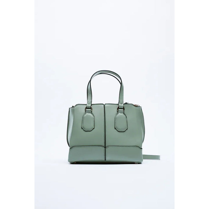 Zara- City Bag With Handles- Blue