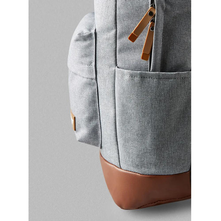 Noon East- Casual Polyester Laptop Backpack With Trolley Belt- Light Grey