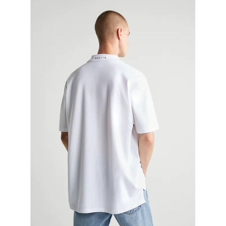 Zara- Popeye © King Features Patch Polo Shirt- White