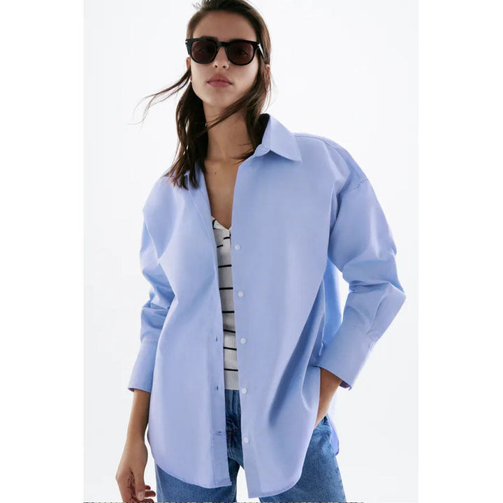 Zara- Oxford Shirt- Blue
