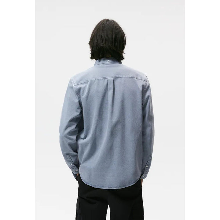 Zara- Coloured Cotton Shirt-  Blue/Steel