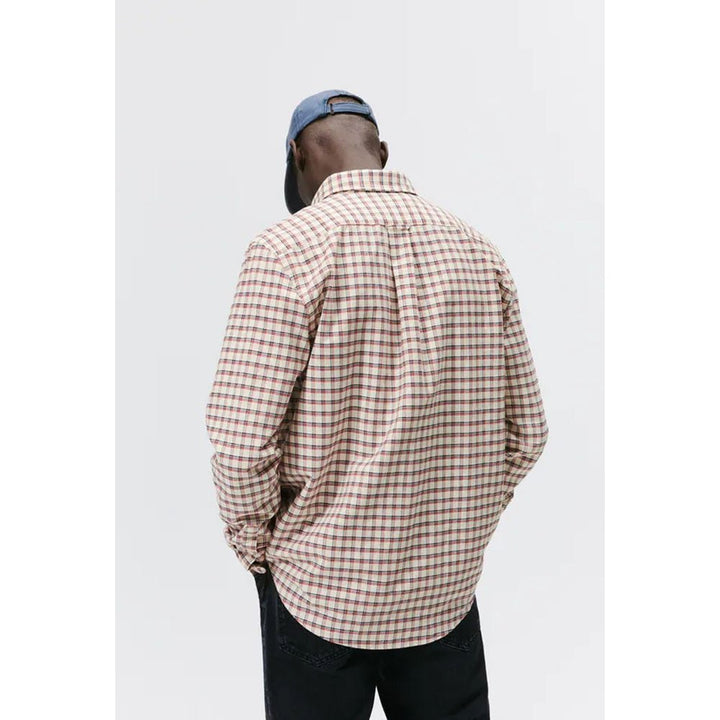 Zara- Check Oxford Shirt- Ecru