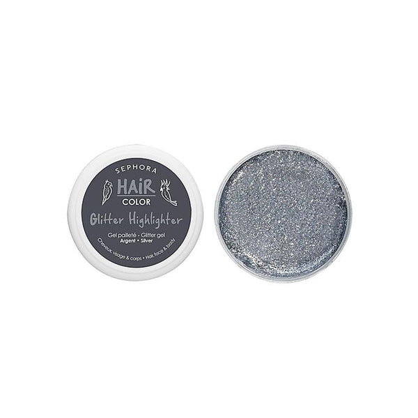 Sephora- Glitter Highlighter Gel For Hair, Face & Body - 19 Silver