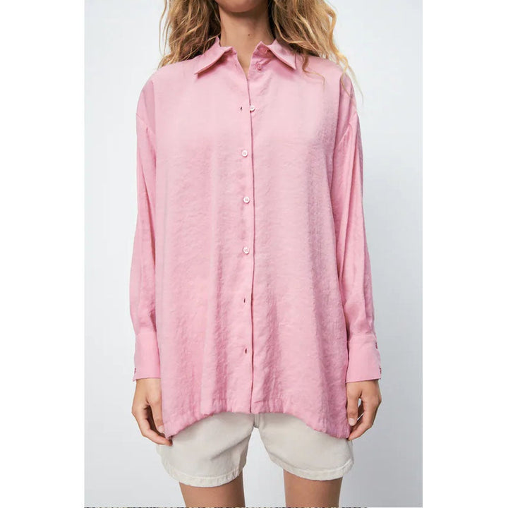Zara- Oversize Flowing Shirt-  Mid-pink