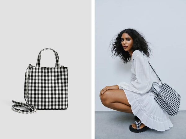 Pull & Bear -Gingham crossbody bag