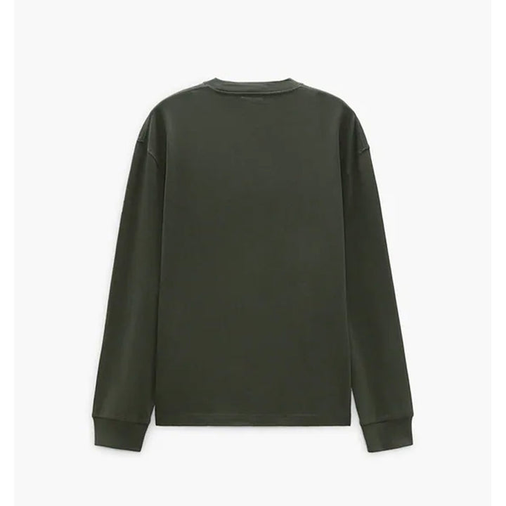 Zara- Oversized T-Shirt With Pocket- Dark green