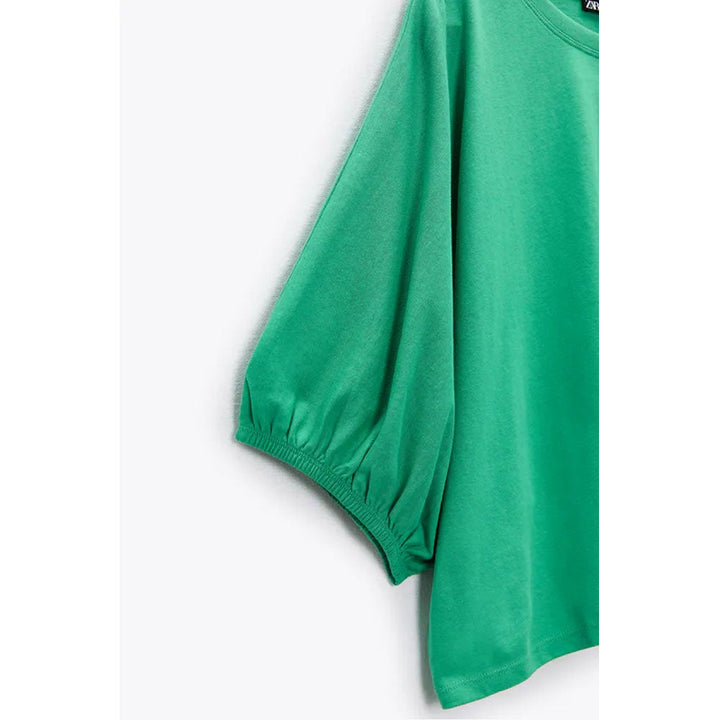 Zara- Full Sleeve T-Shirt- Green