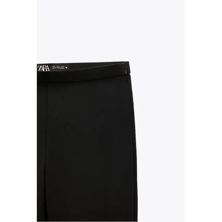 Zara- Split Hem Leggings- Black