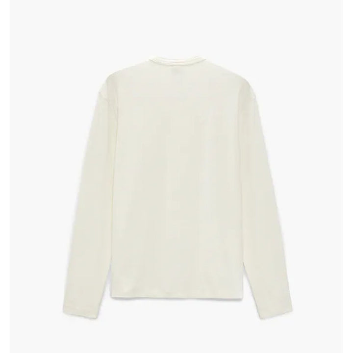 Zara- T-Shirt With Buttoned Neck- Ecru