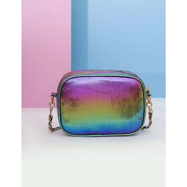 Shein- Chevron Graphic Crossbody Bag- Multicolor