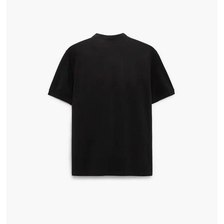 Zara- Piqué Polo Shirt With Stand-Up Collar- Black