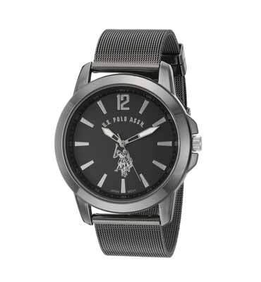 U.S. Polo Assn- Classic Mens Quartz Metal And Alloy Watch, Black- USC80384