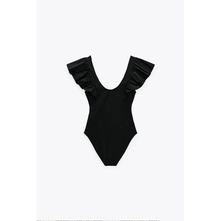 Zara- Matching Poplin Bodysuit- Black