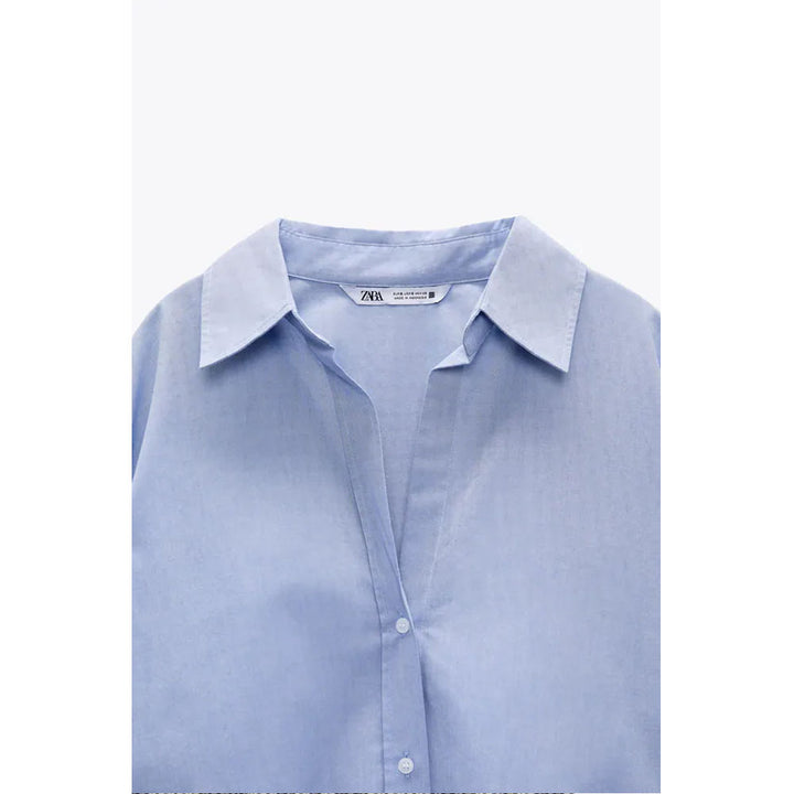 Zara- Oxford Shirt- Blue