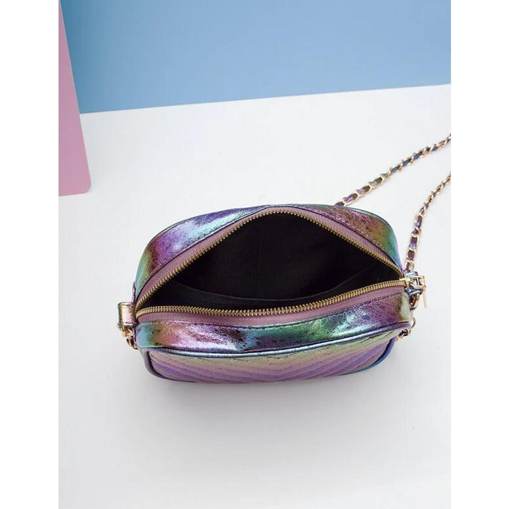 Shein- Chevron Graphic Crossbody Bag- Multicolor