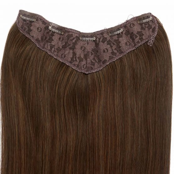 ZARAS HAIR- Dark Brown With Highlights 3D Hair Extension