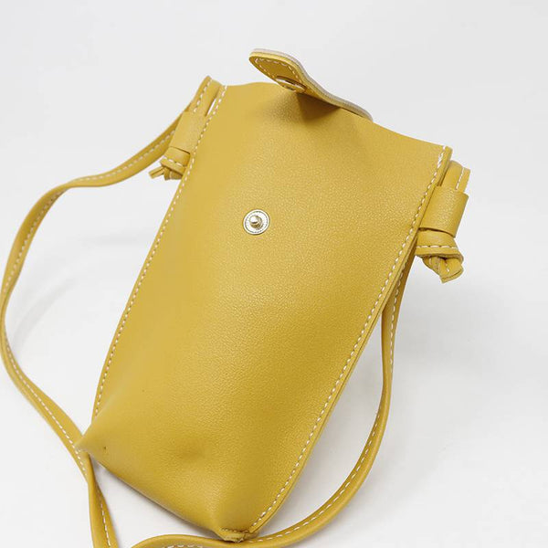 Mumuso- Crossbody Cellphone Bag - Yellow