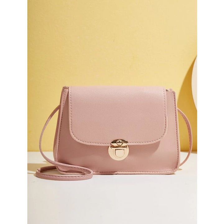 Shein- Plush Lock Flap Crossbody Bag