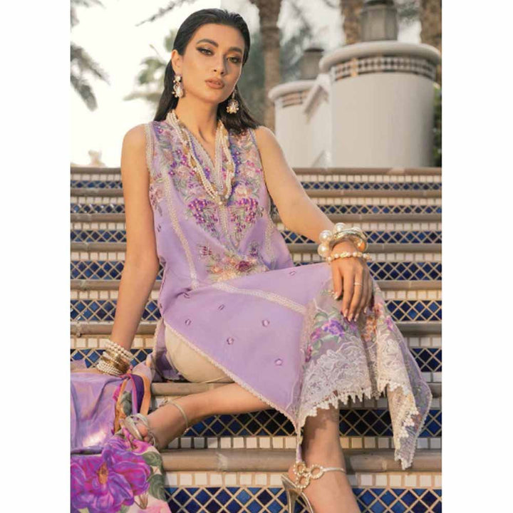 Hemline By Mushq- Embroidered Lawn Suits Unstitched 3 Piece MQ22SS HM22-03A- Amethyst