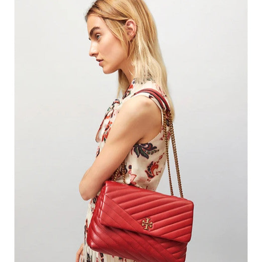 Tory Burch-Kira Chevron convertible Red apple