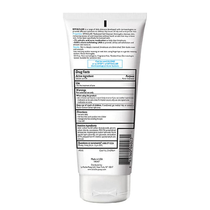 La Roche Posay- Medicated Gel Acne Face Wash with Salicylic Acid, 200ml