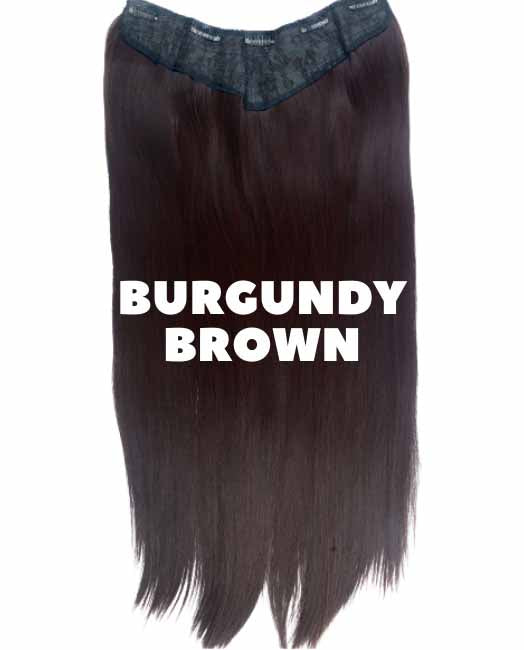 ZARAS HAIR- Burgundy Brown 3D Hair Extension