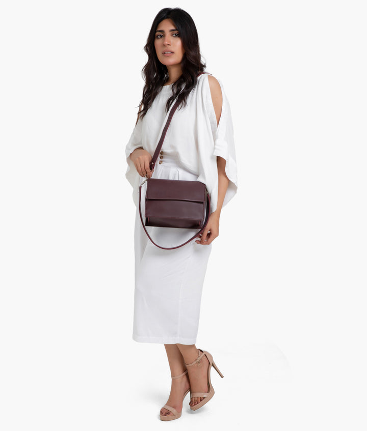 RTW - Burgundy mini cross-body bag