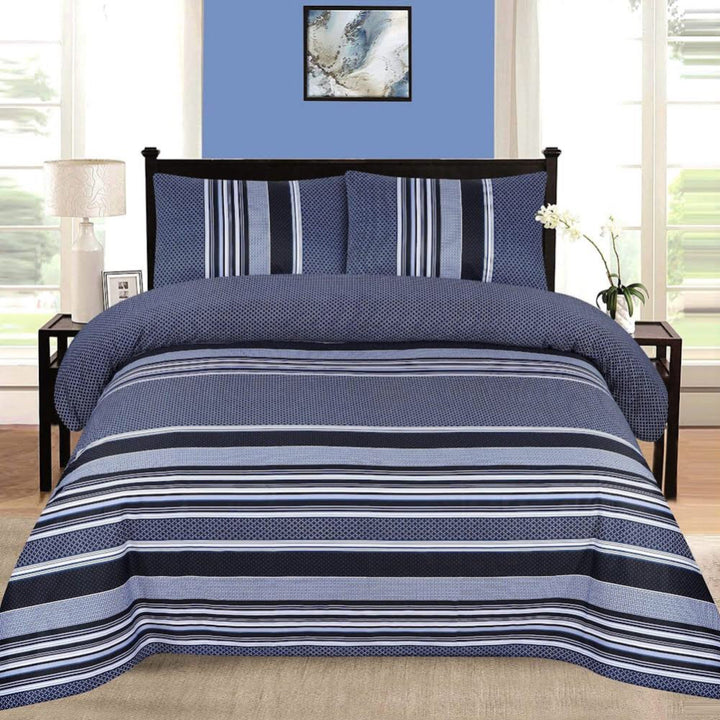 RUCHE - Dark Corn Flower - King Size Bed Sheet Set