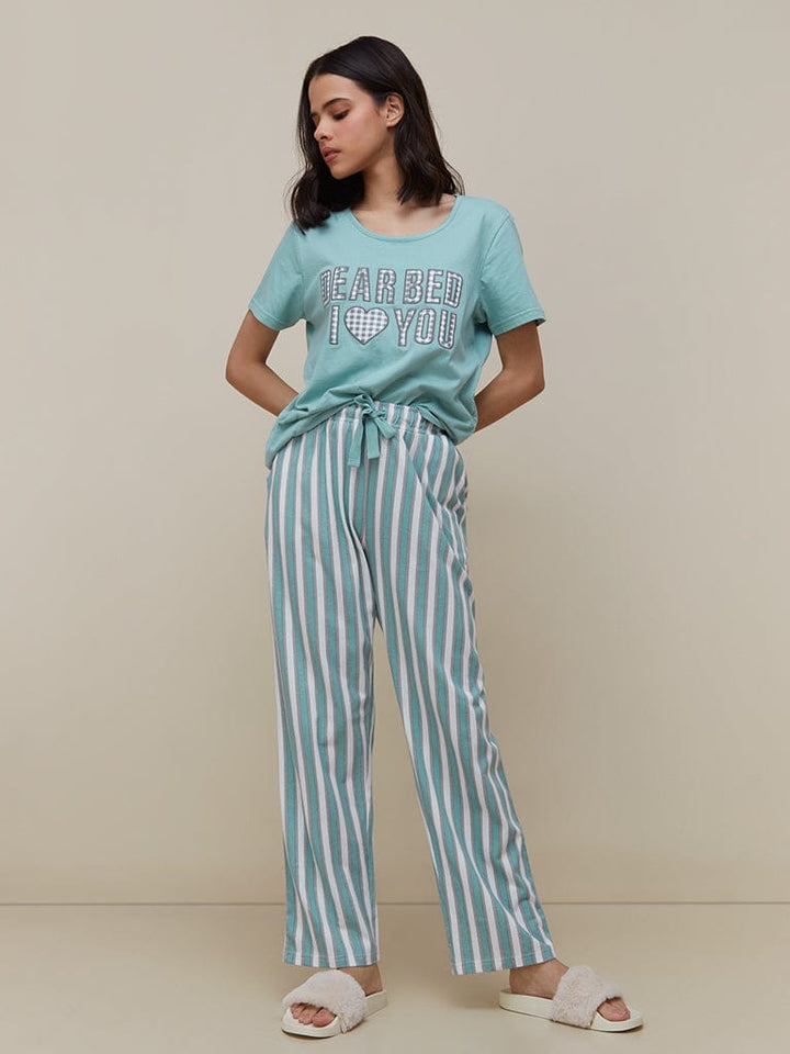 Emerce-Dear Bed Printed PJ Suit