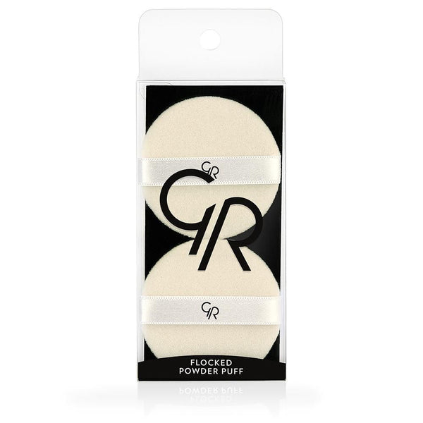 Golden Rose-Flocked Powder Puff