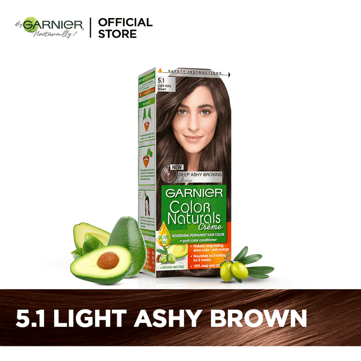 Garnier Color Naturals 5.1 Light Ashy Brown Hair Dye