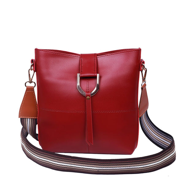 Styleit-Maroon D Buckle Crossbody