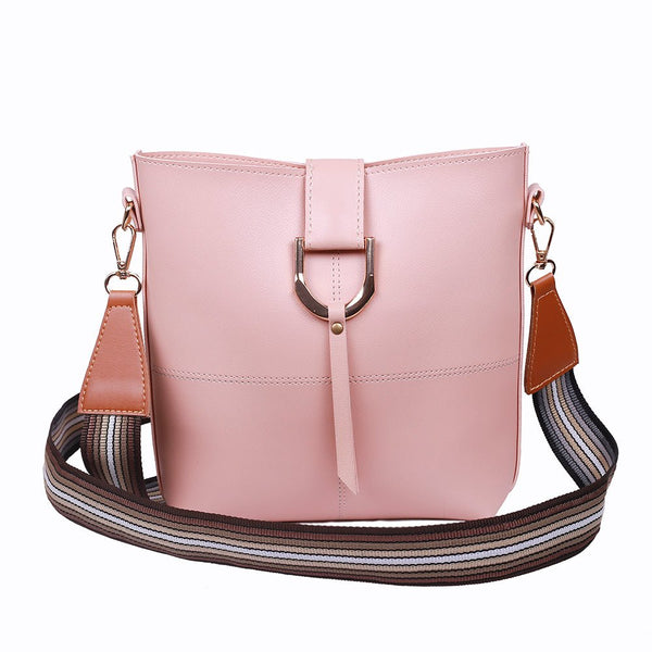 Styleit-Pink D Buckle Crossbody