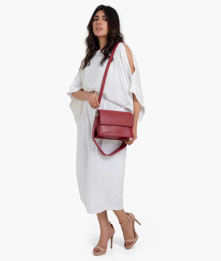 RTW - Maroon mini cross-body bag