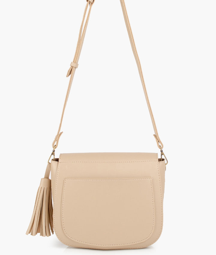 RTW - Off-white foldover saddle bag