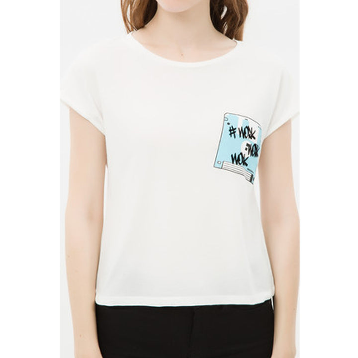 Koton Womens Ecru T-Shirt